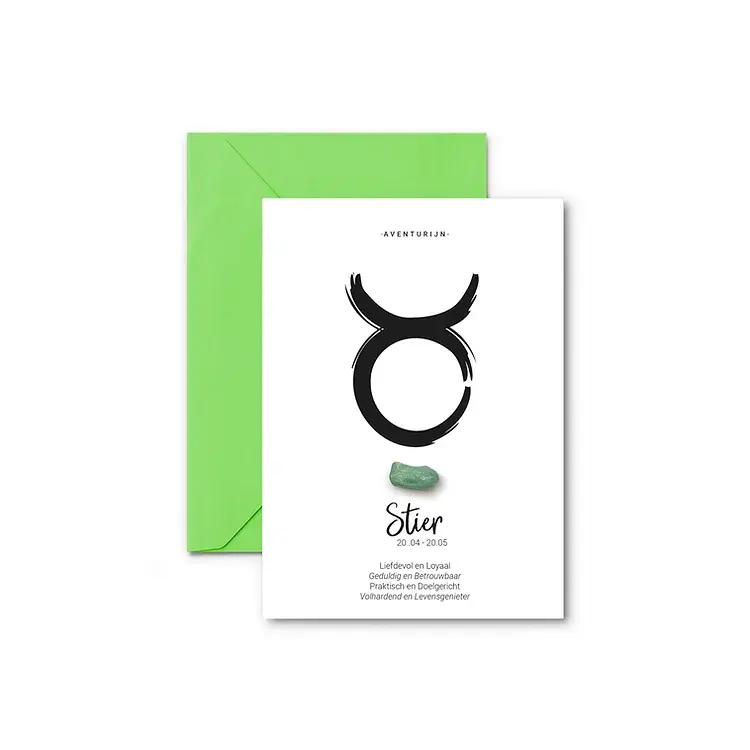 EEN KAARTJE STIER