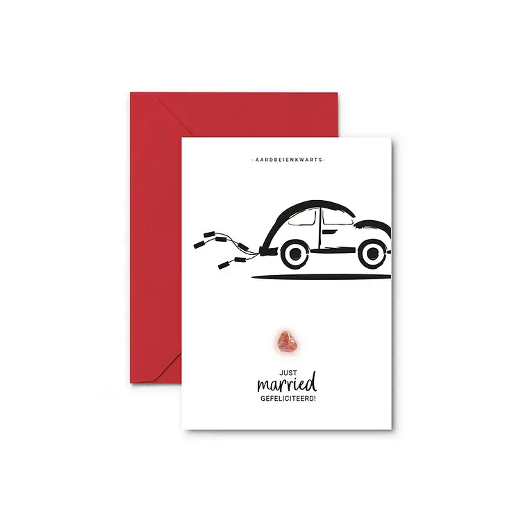 EEN KAARTJE HOERA GETROUWD