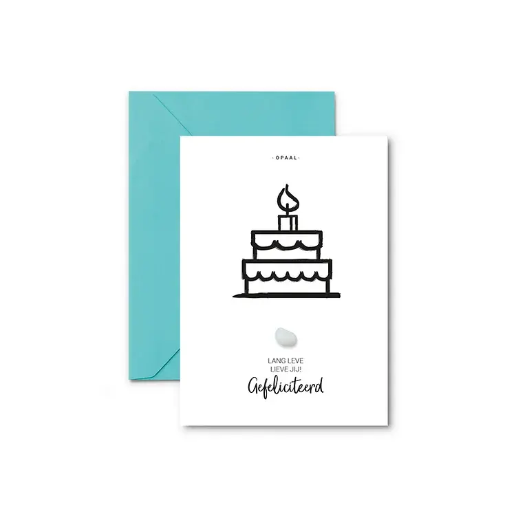 EEN KAARTJE GEFELICITEERD