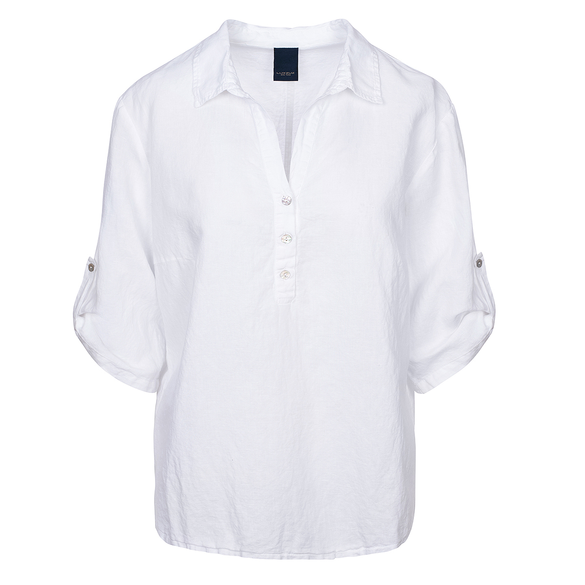 Luxzuz linnen z4 Siwaia Blouse wit