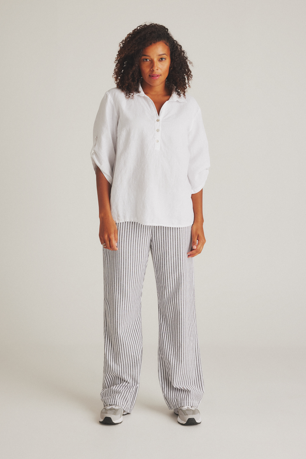 Luxzuz linnen z4 Siwaia Blouse wit - Afbeelding 3