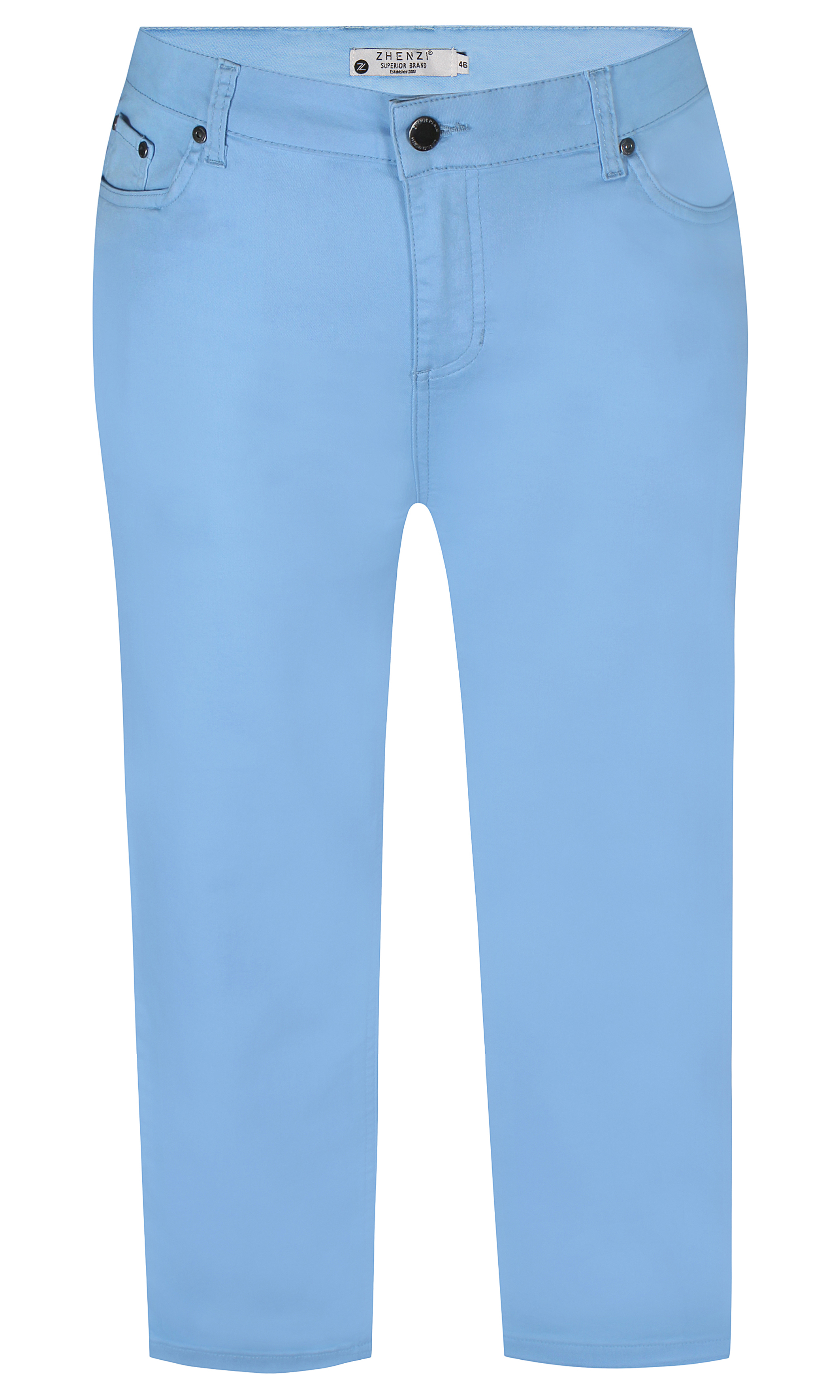 Zhenzi  broek  stomp 111 poeder blauw 7/8 - Powder blue, 44