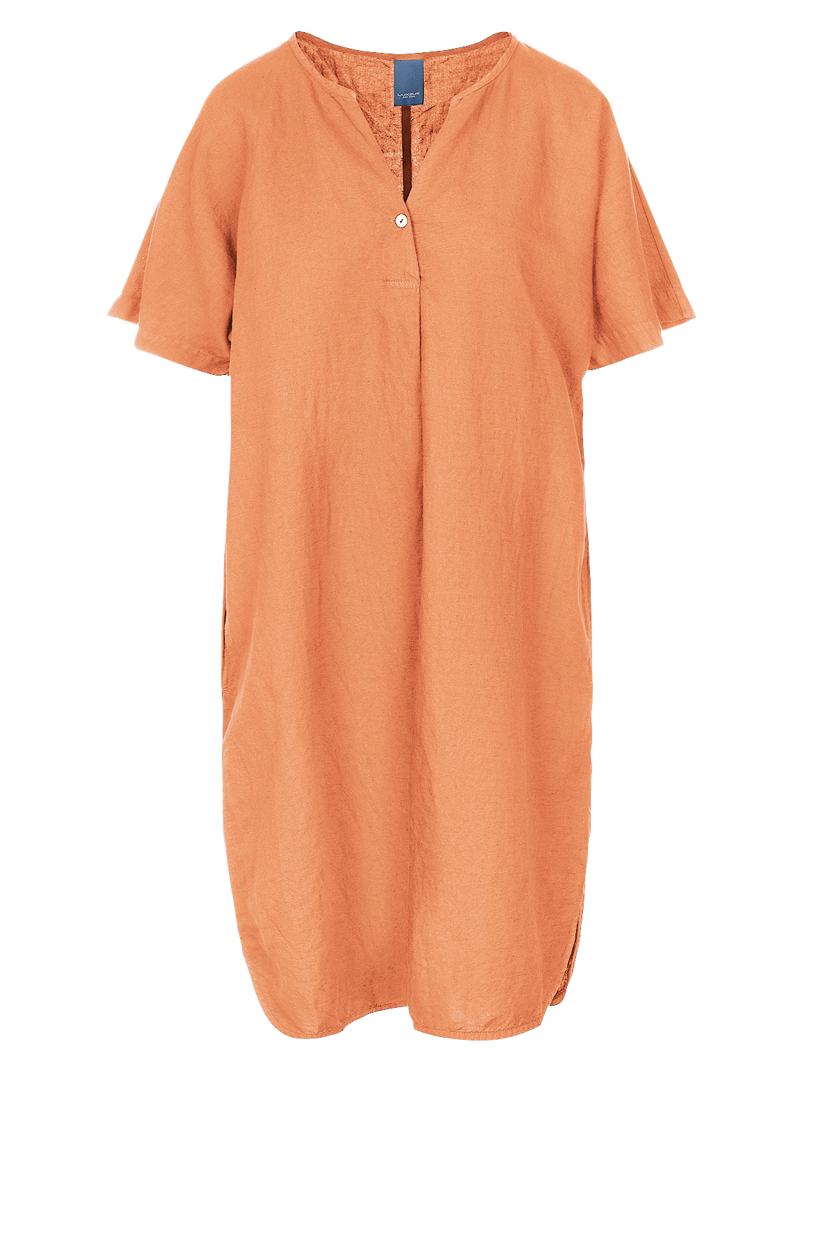 Luxzuz Helinia Dress linnen Apricot  z4 - 208 Apricot Wash, XL