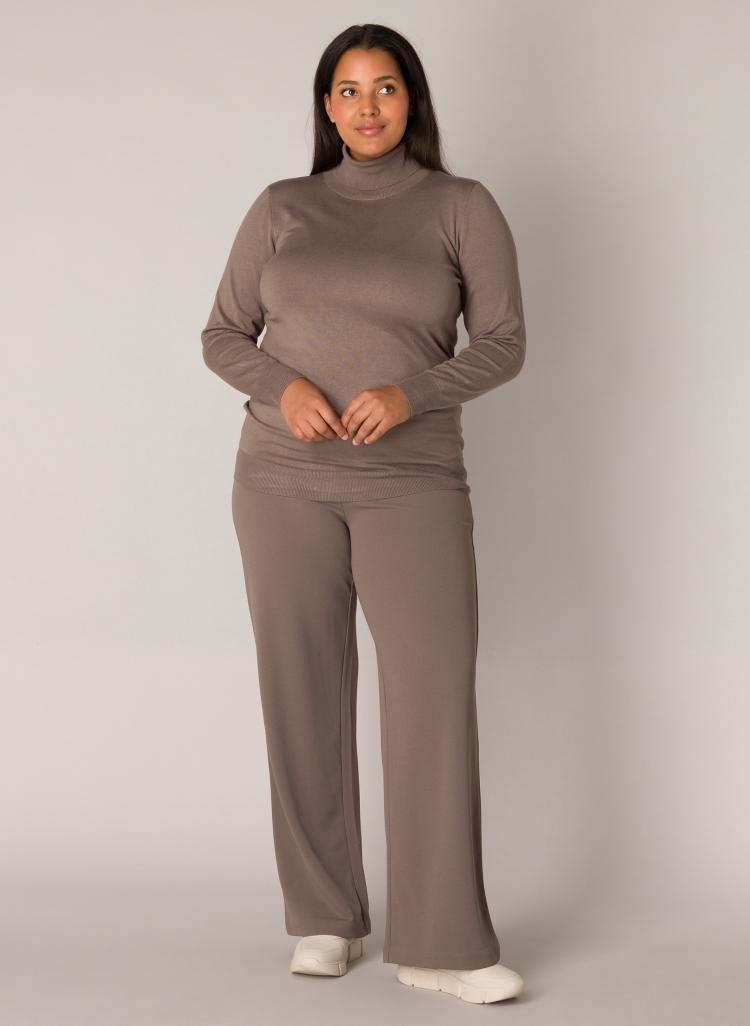 Base level curvy Arah Broek Dark taupe - Dark Taupe, W0(46)