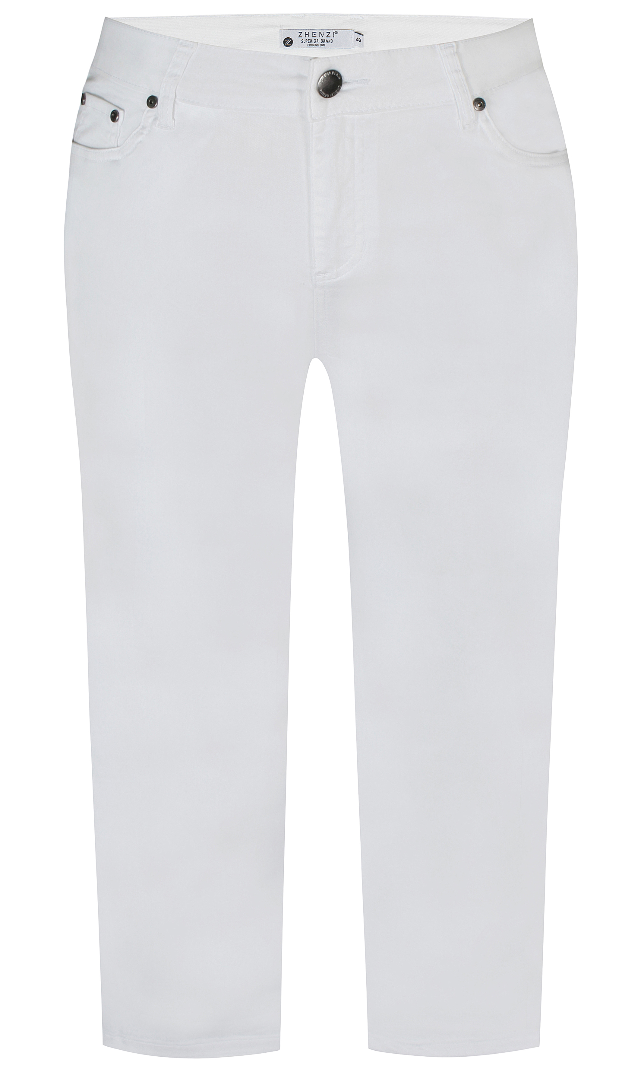 Zhenzi stomp 111 Pants white z4 - White, 42