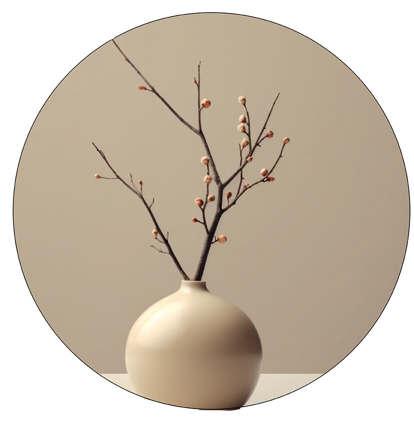 muurcirkel simpel elegant 30 cm