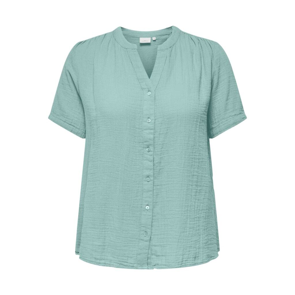 only ck CARTHYRA LIFE S/S BUTTON TOP  WVN v5 - Harbor Gray, 42