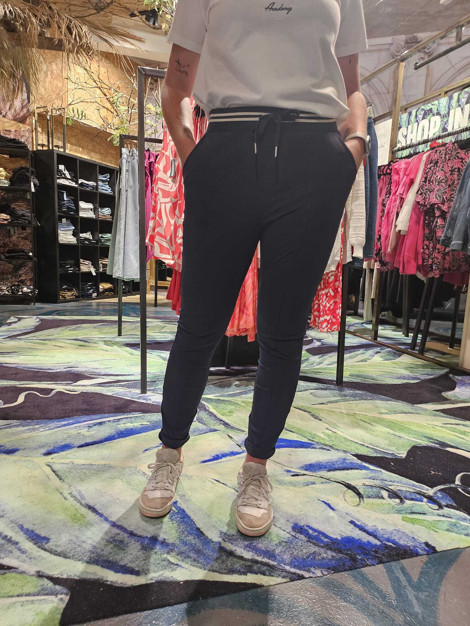 Travelbroek my way smalle pijp navy - Navy, L