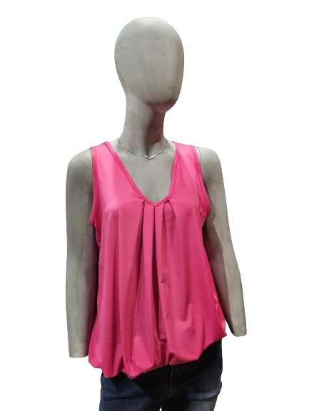 iz naiz mouwloze top fuchsia