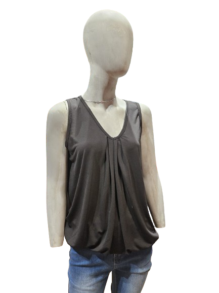 iz naiz mouwloze top zwart