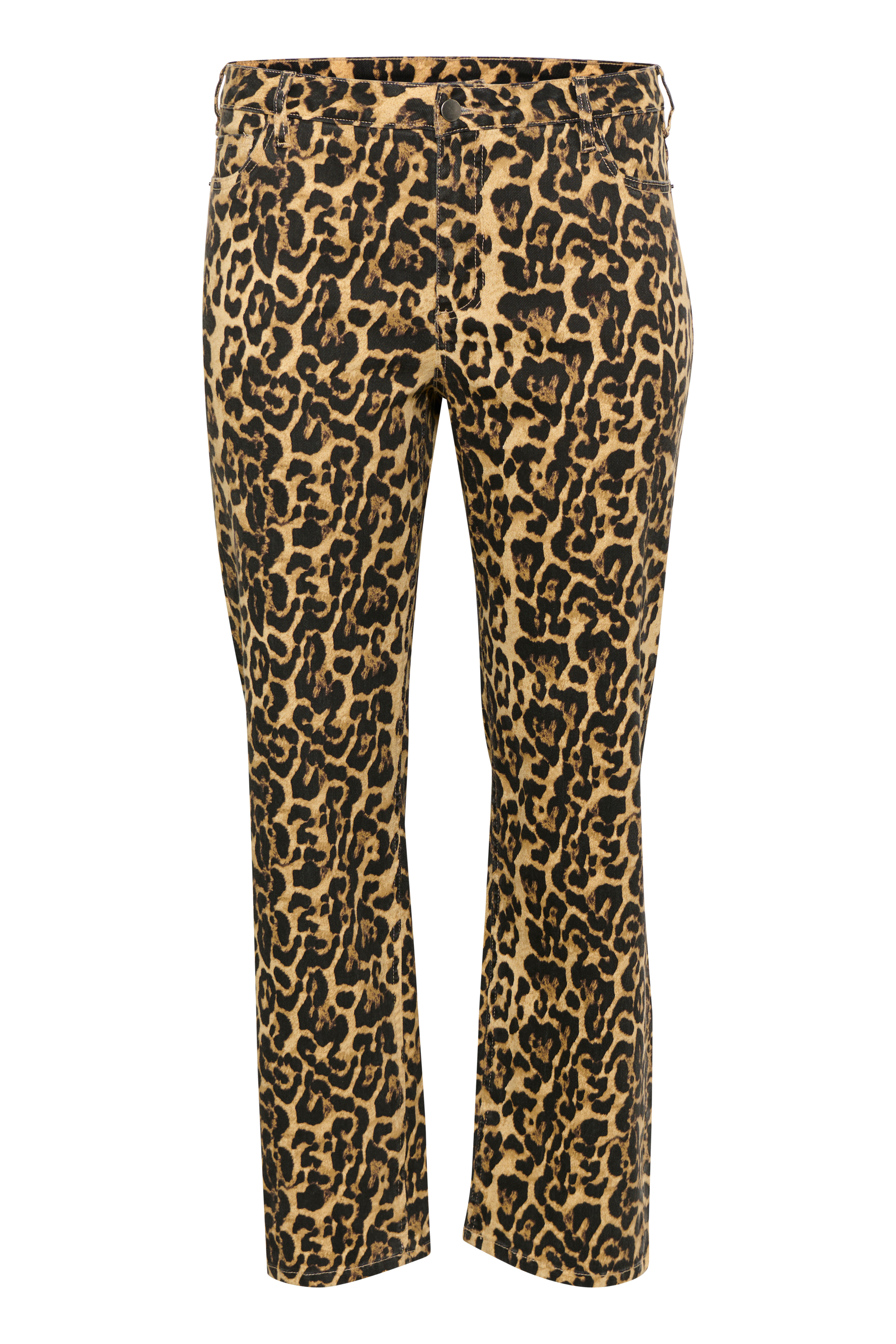 Sale Kaffe Curve KCleonoma Jeans v5 - Naturel Leopard Print, 50