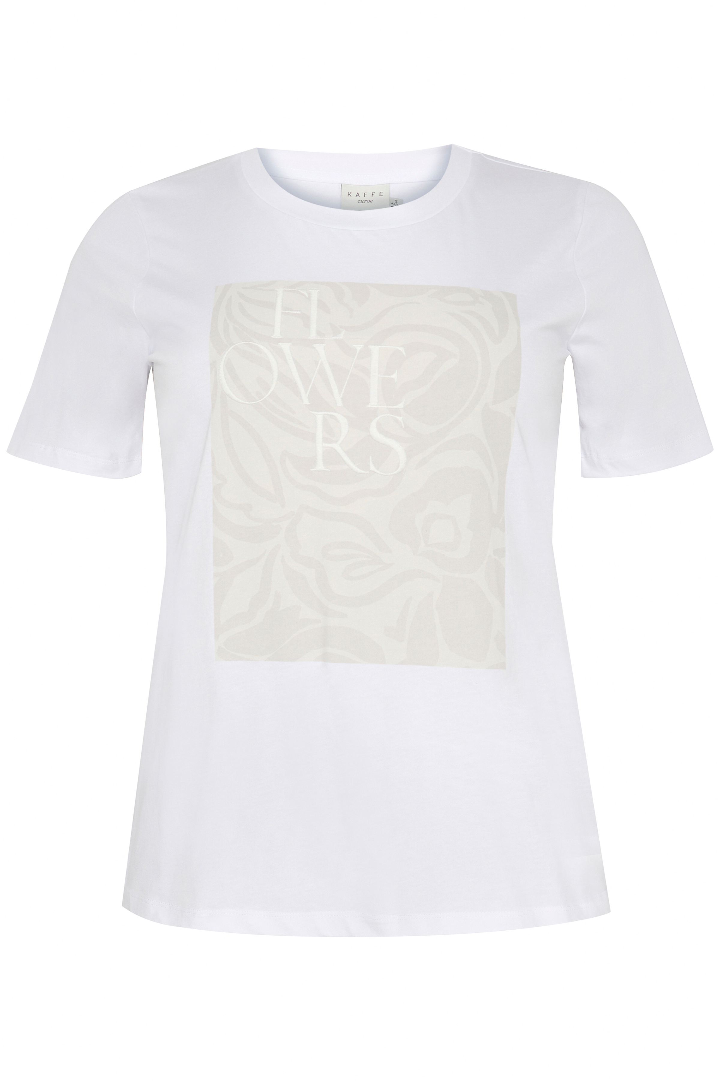 Kaffe Curve KCrie T-Shirt ps5 - White, XL