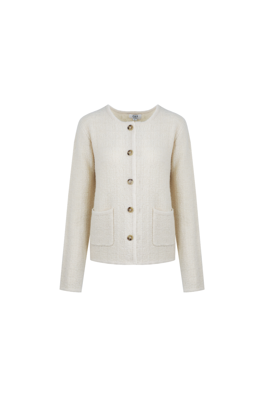 C&S Katja cardigan sand w4 - Sand, XL