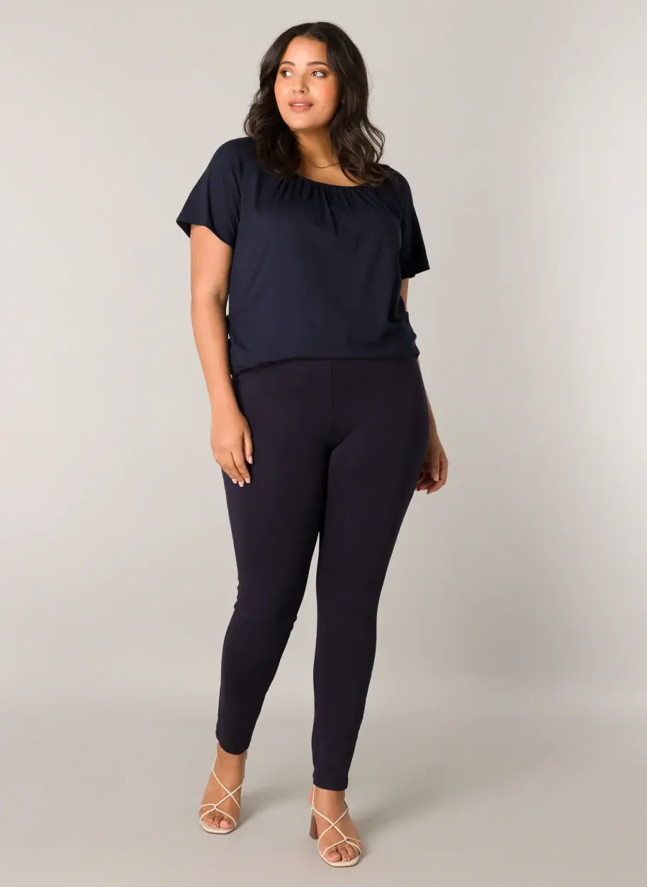 Base level curvy broek Arnika dark blue
