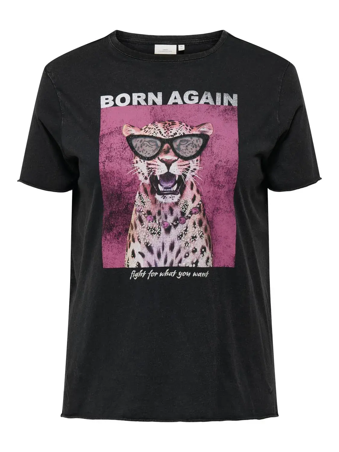 Sale Only ck CARMIKO LIFE WASHED SS REG TEE JRS v5 - Print:Born Again, M-46/48