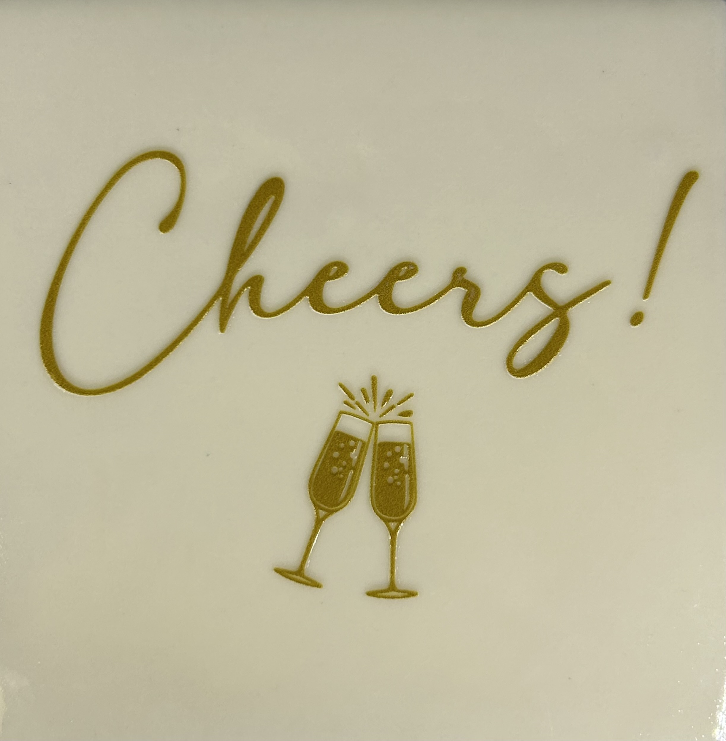 Tegeltje Cheers champagne