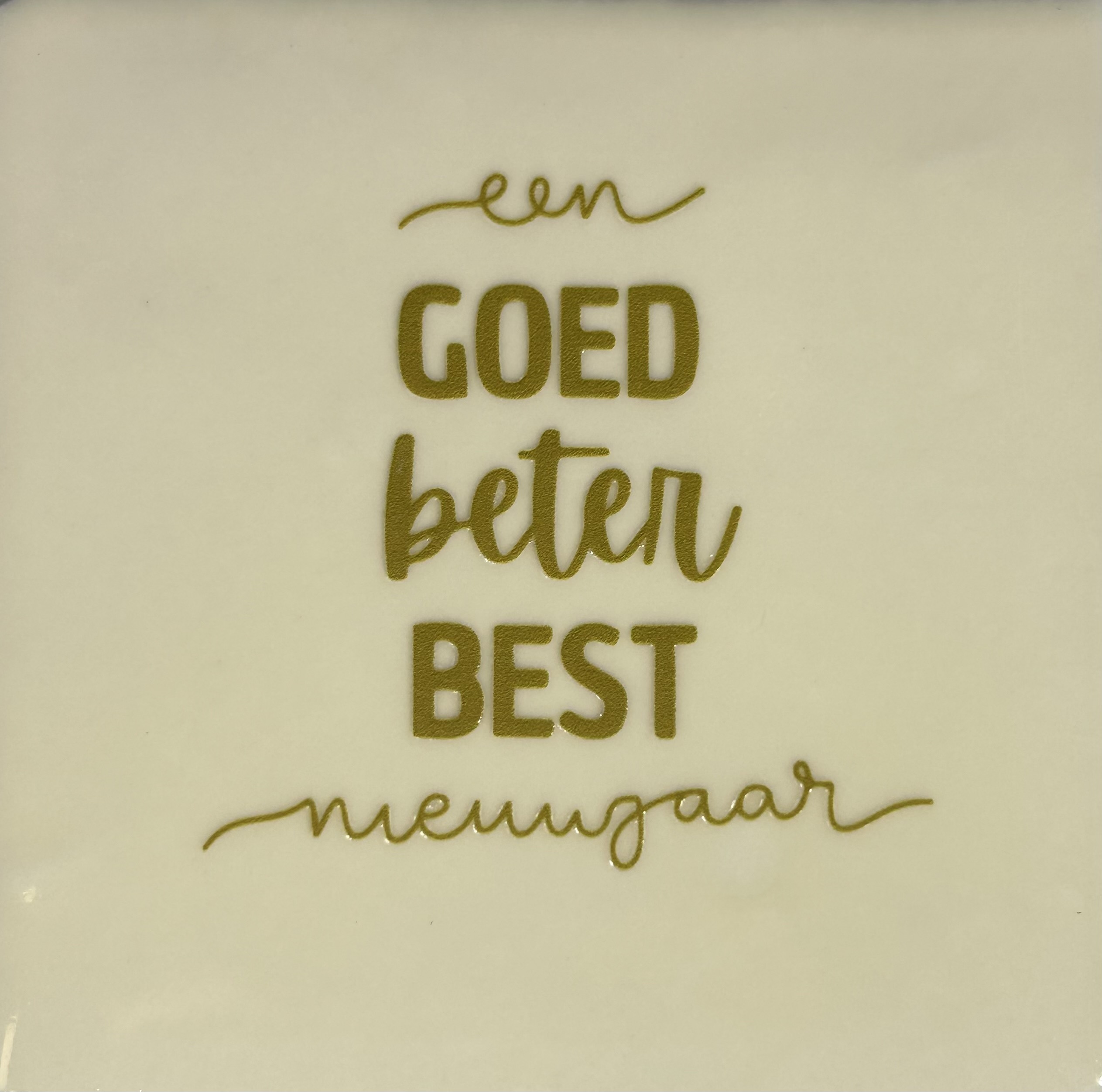 Tegeltje een goed creme