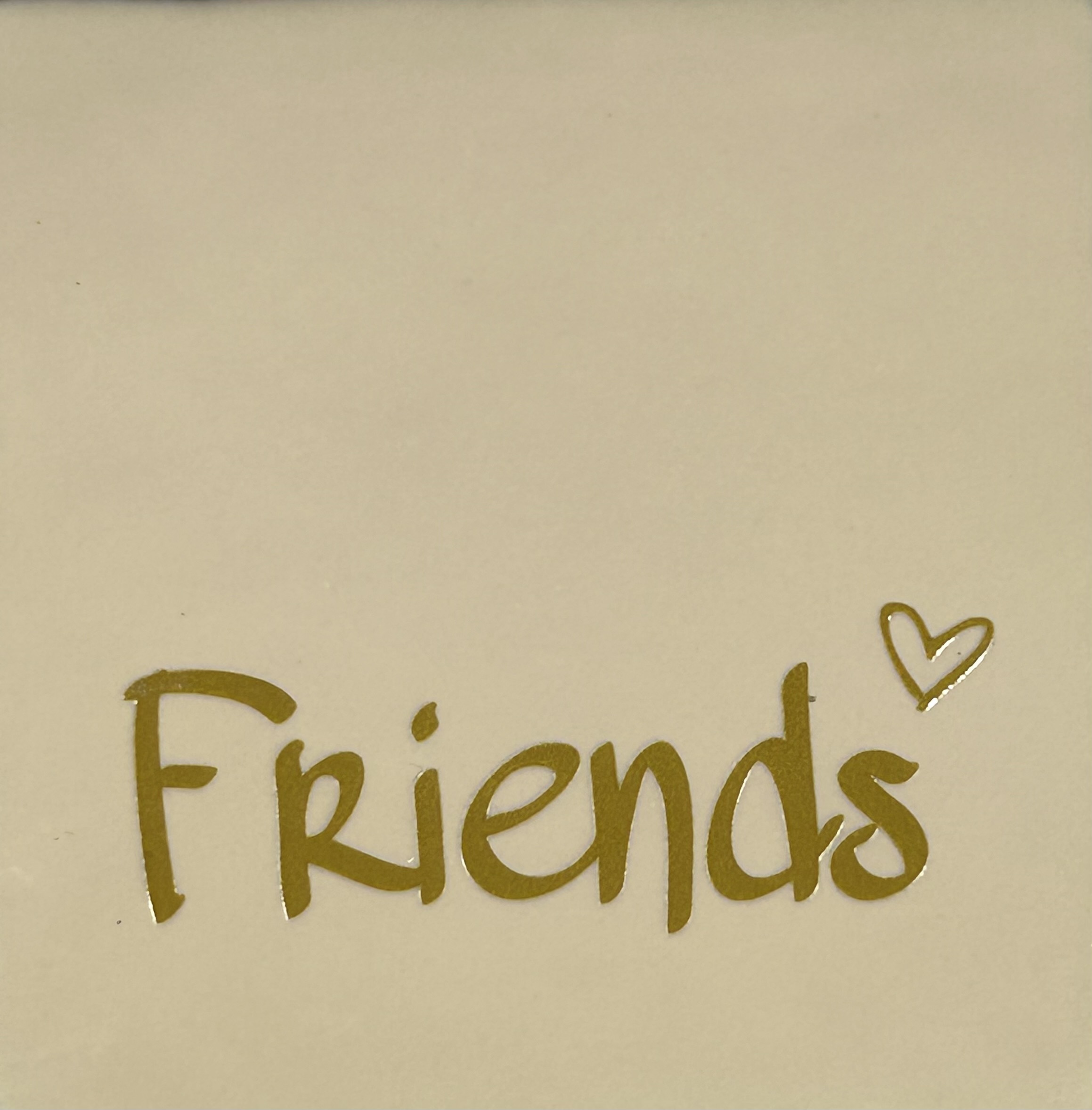 Tegeltje Friends creme