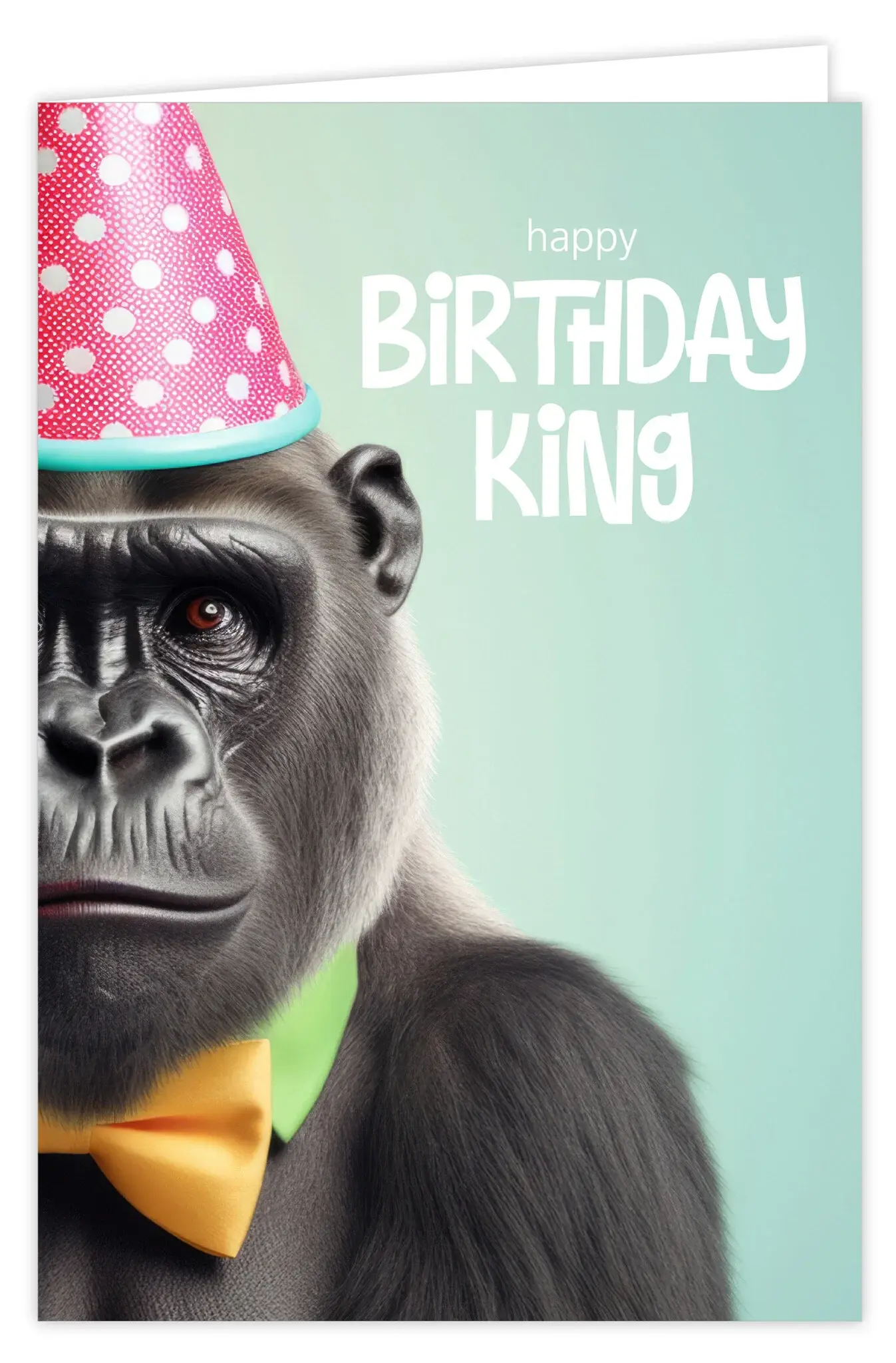 Wenskaart Happy birthday king