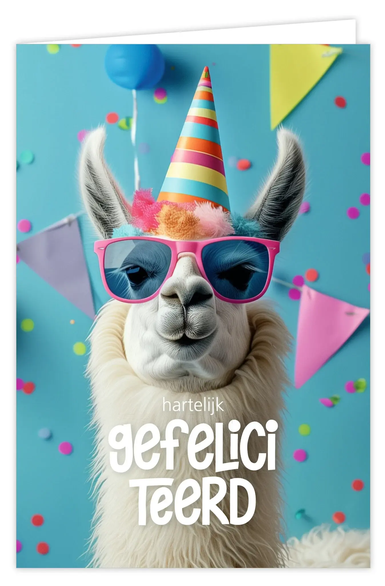 Wenskaart Hartelijk gefeliciteerd