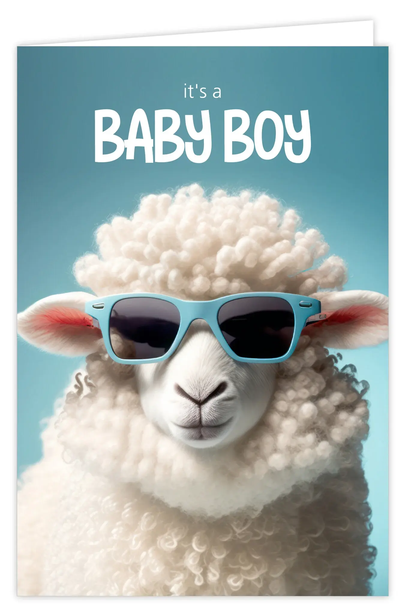 Wenskaart its a babyboy