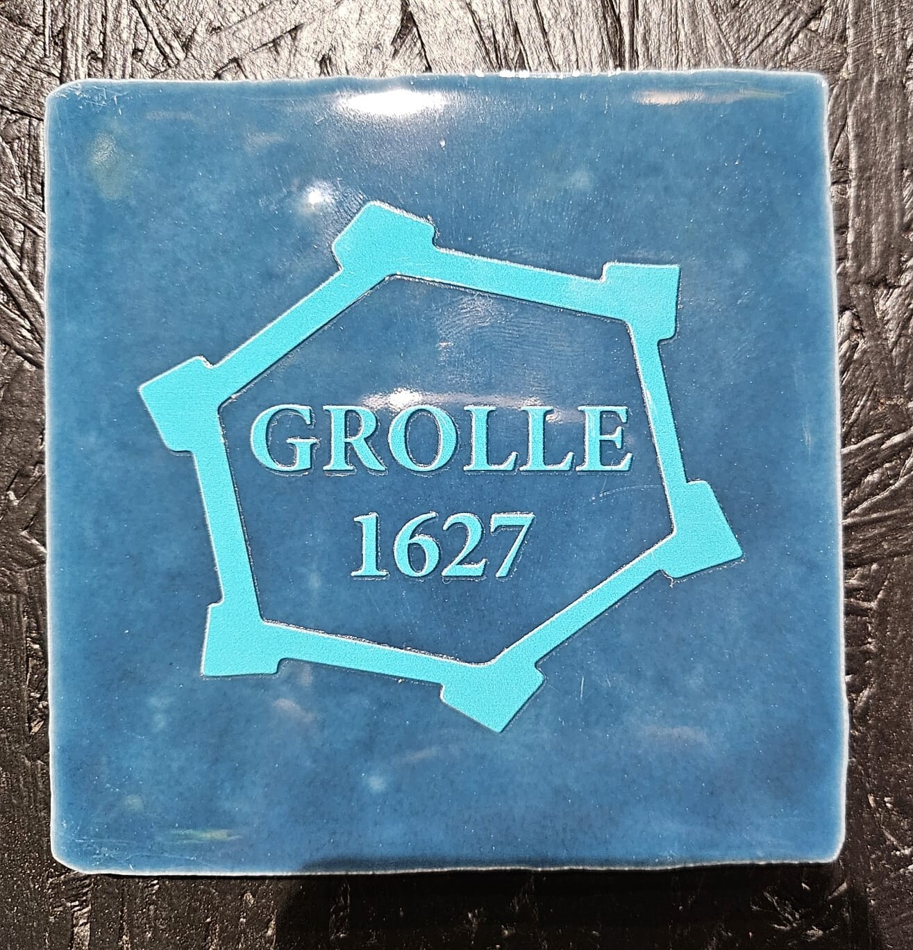 Tegeltje Grolle 1627 blauw