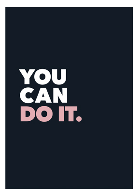 You can do it