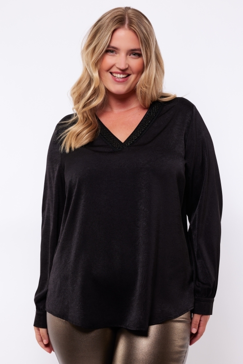 Exxcellent Bonny top w4 - Black, 42