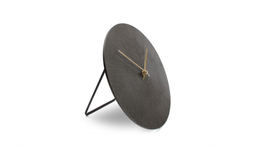 Tafelklok 26cm zwart ribble Zone