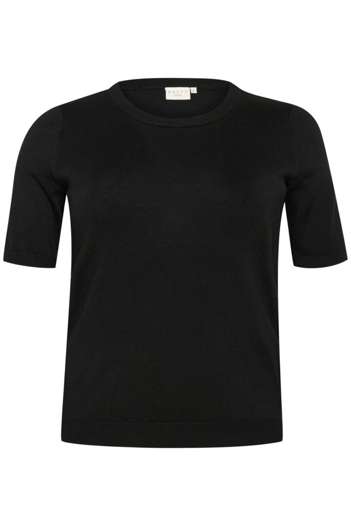 Kaffe curve KClizzy Boatneck Pullover f5 - Black Deep, L=50/52