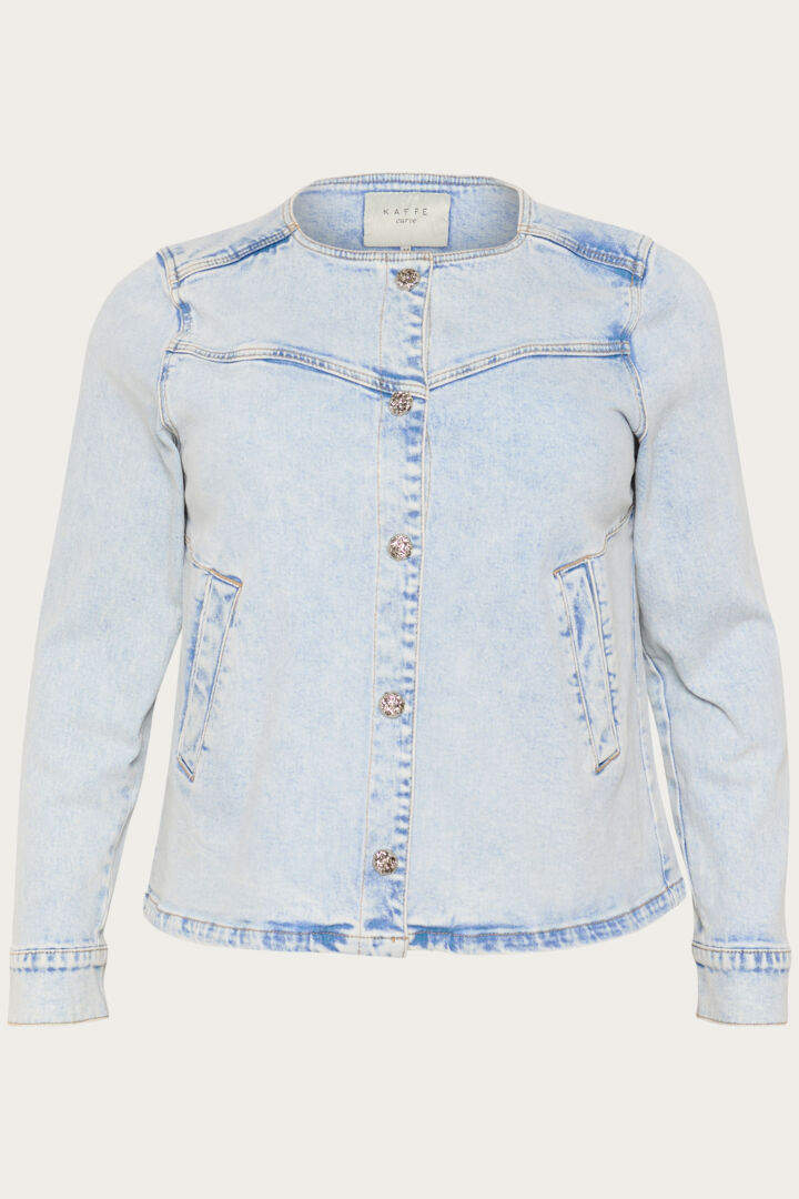 Kaffe curve KCmaia Denim Jacket z5 - Light Blue Denim, 48