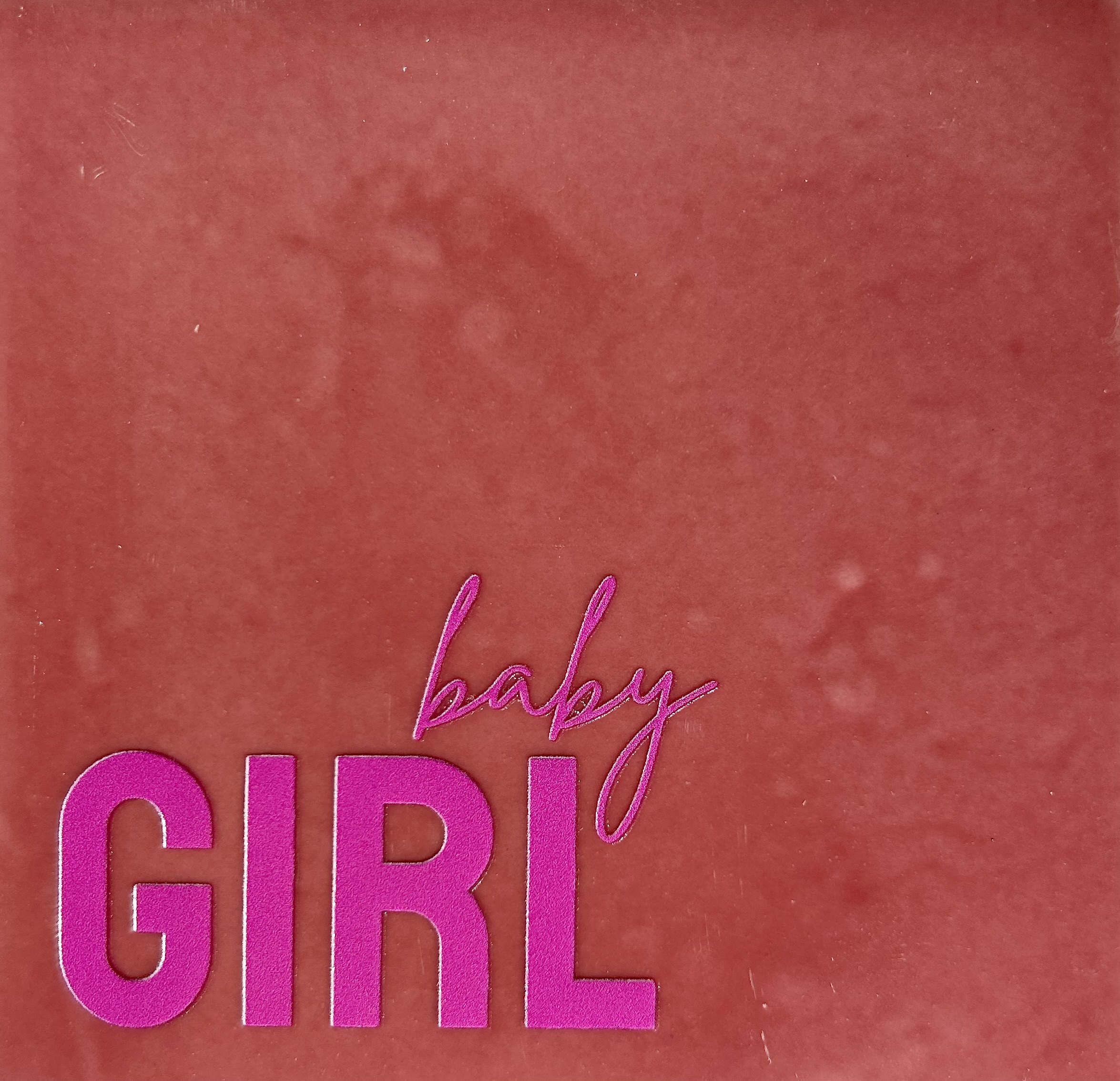 Tegeltje Baby Girl Roze