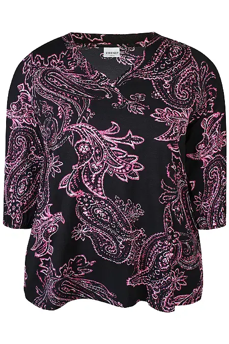 Zhenzi  Sylva 629-T-shirt 3/4 ps5 - Raspberry, M=46/48