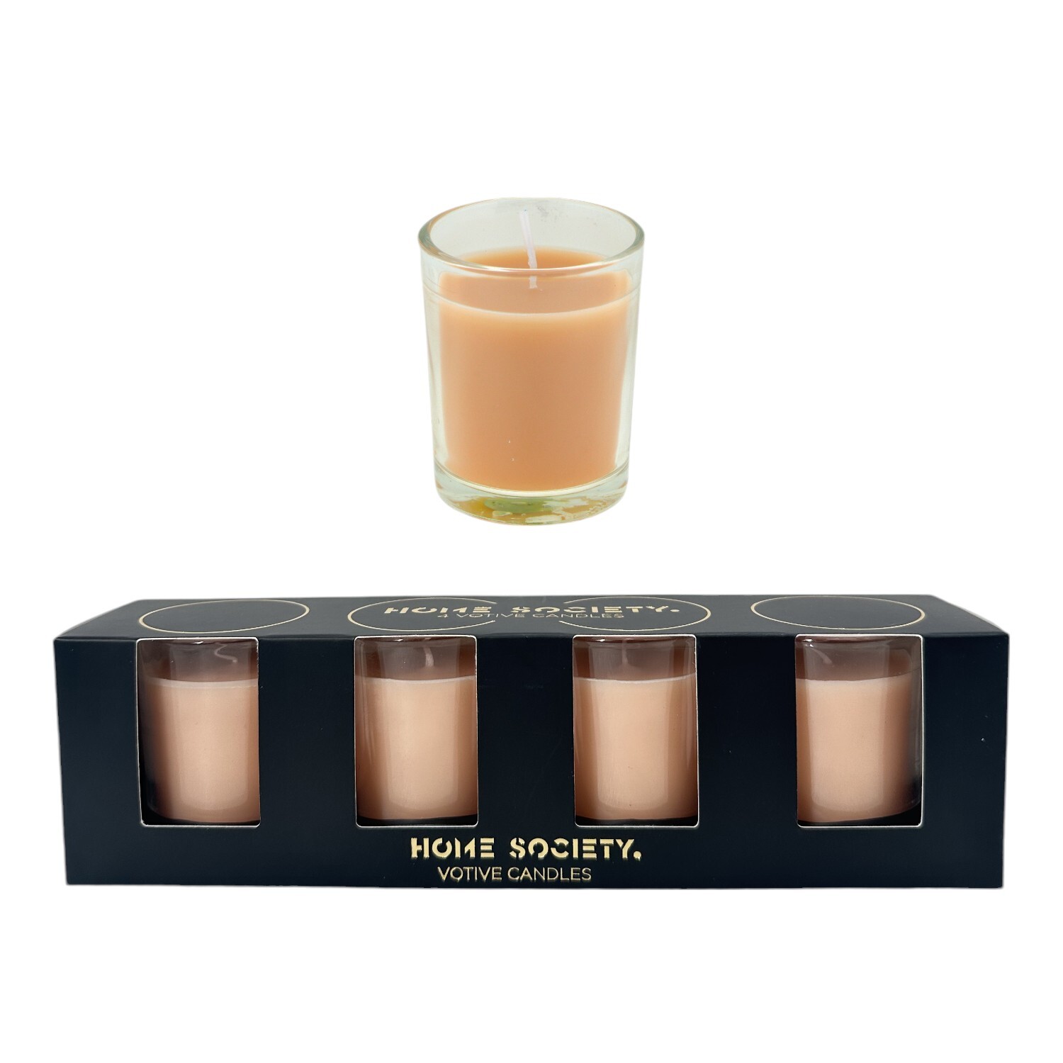 Votief Kaars L Set 4 perzik