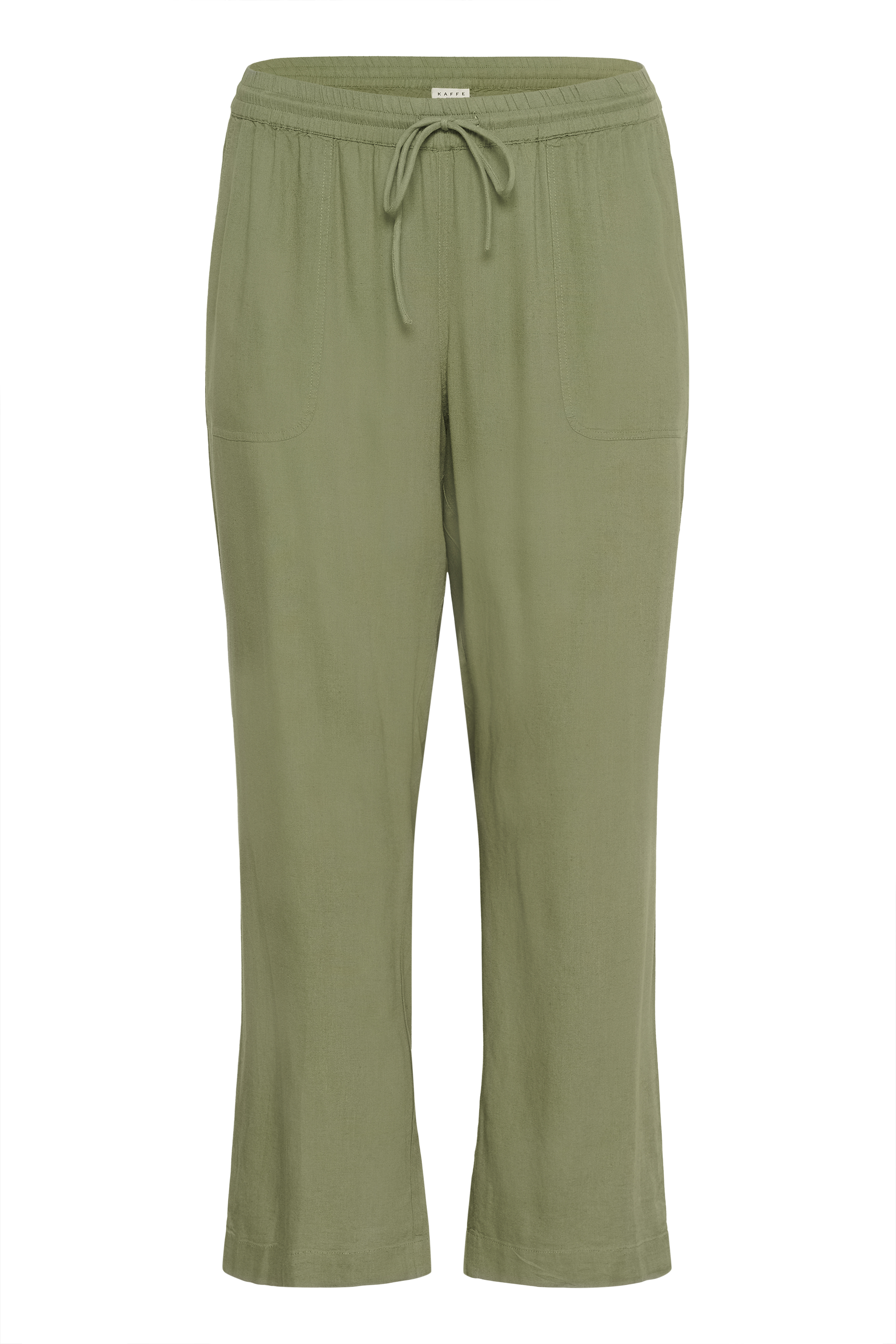 Kaffe Curve KCmille pants oil green v5 - Oil Green, 48