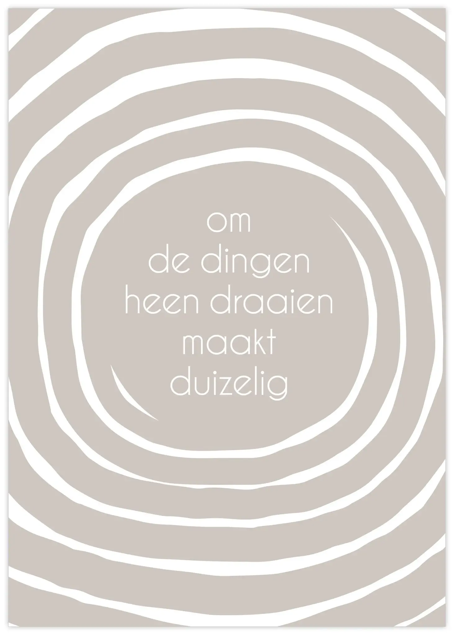 poster a4 om de dingen heen draaien