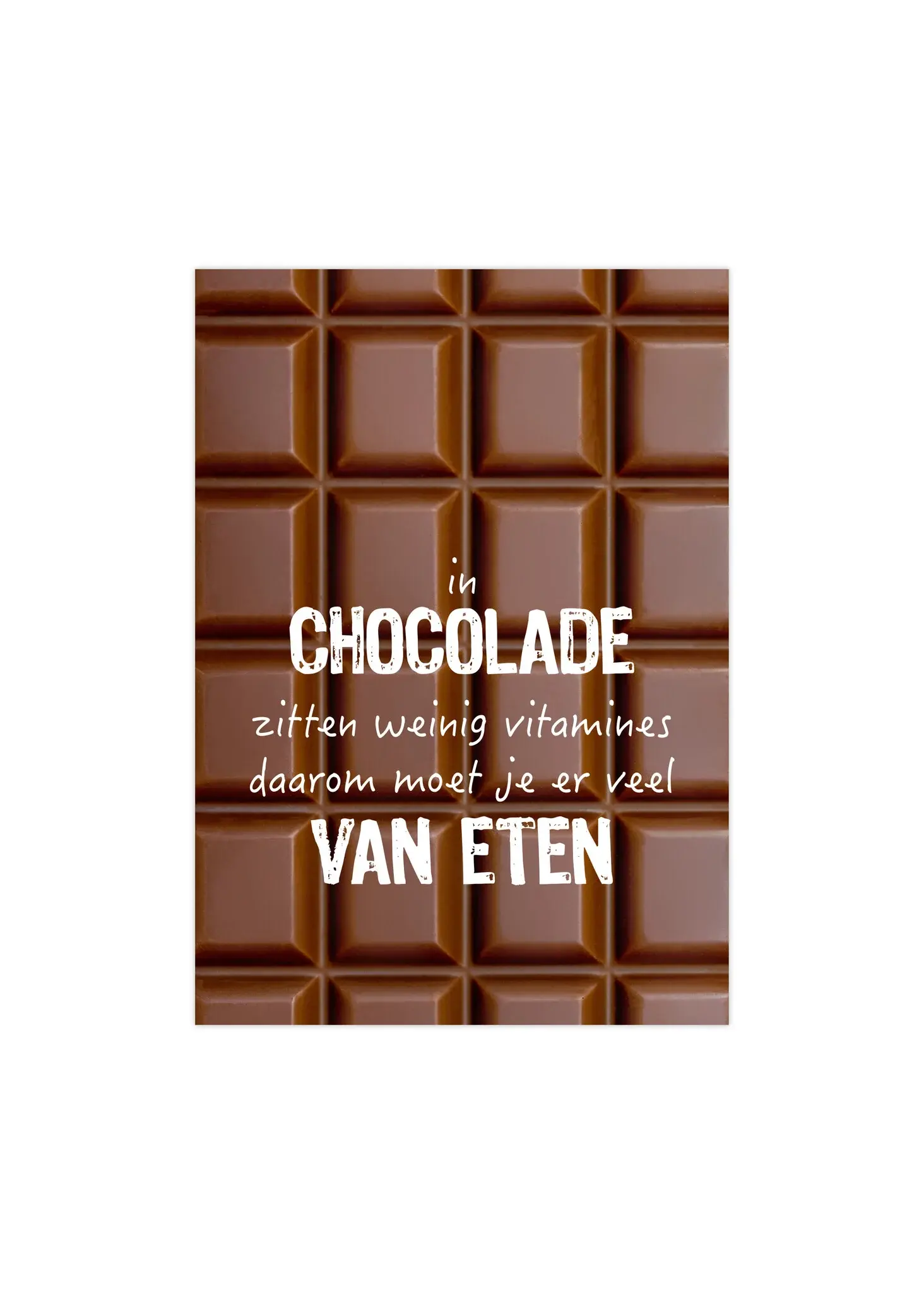 Poster a5 chocolade