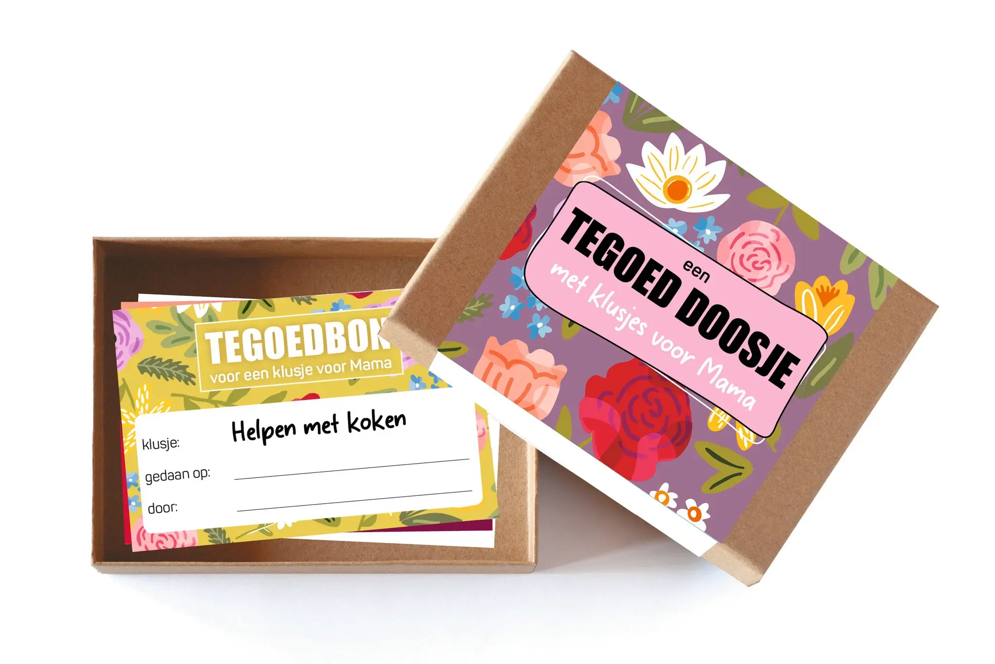 Tegoed doosje klusjes voor mama