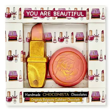 Lippenstift + Poederdoos - You are beautiful