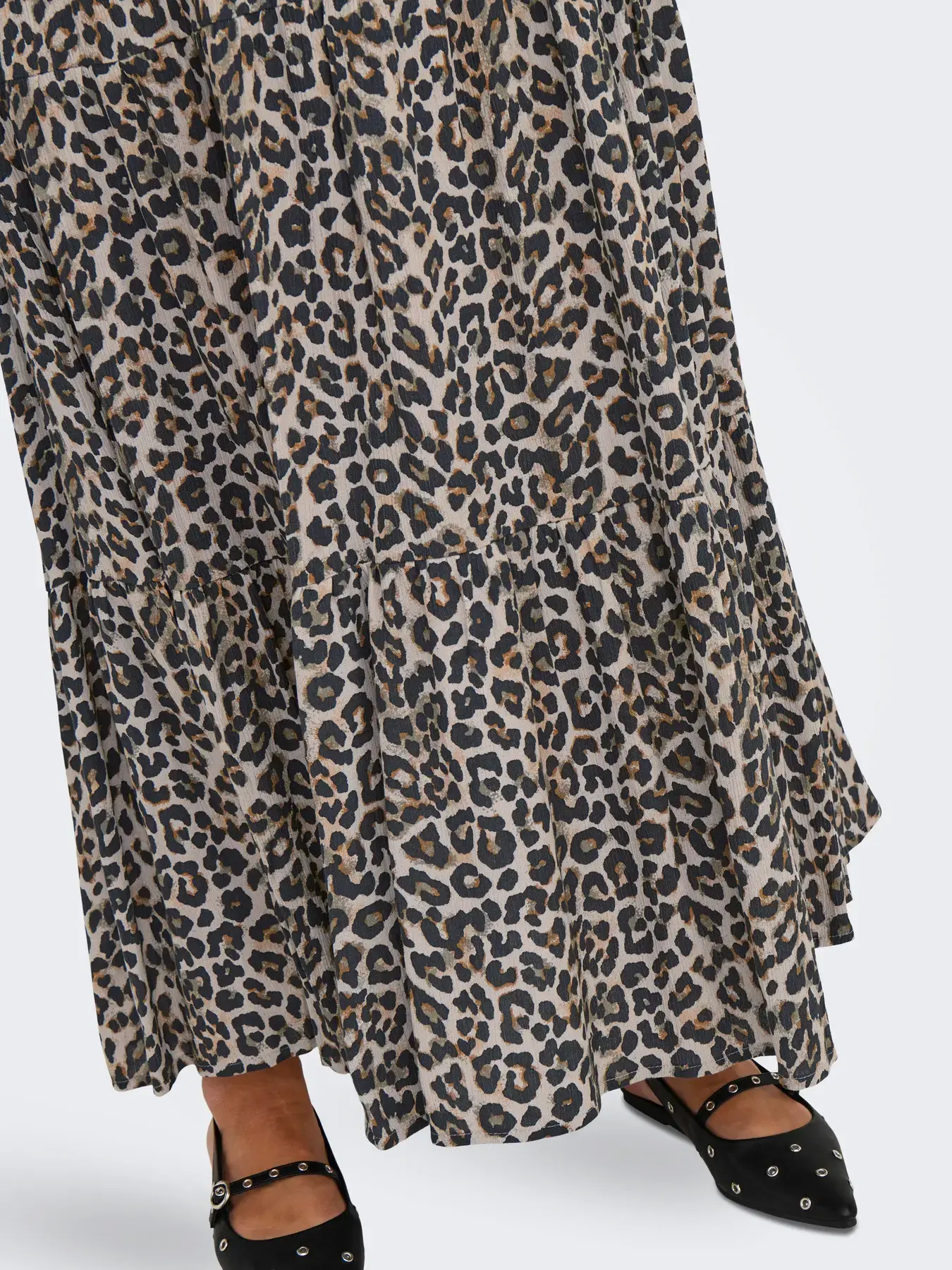 Only ck CARCIKKA LONG SKIRT AOP z5 - Pumice Stone WILD LIFE LEO, 50