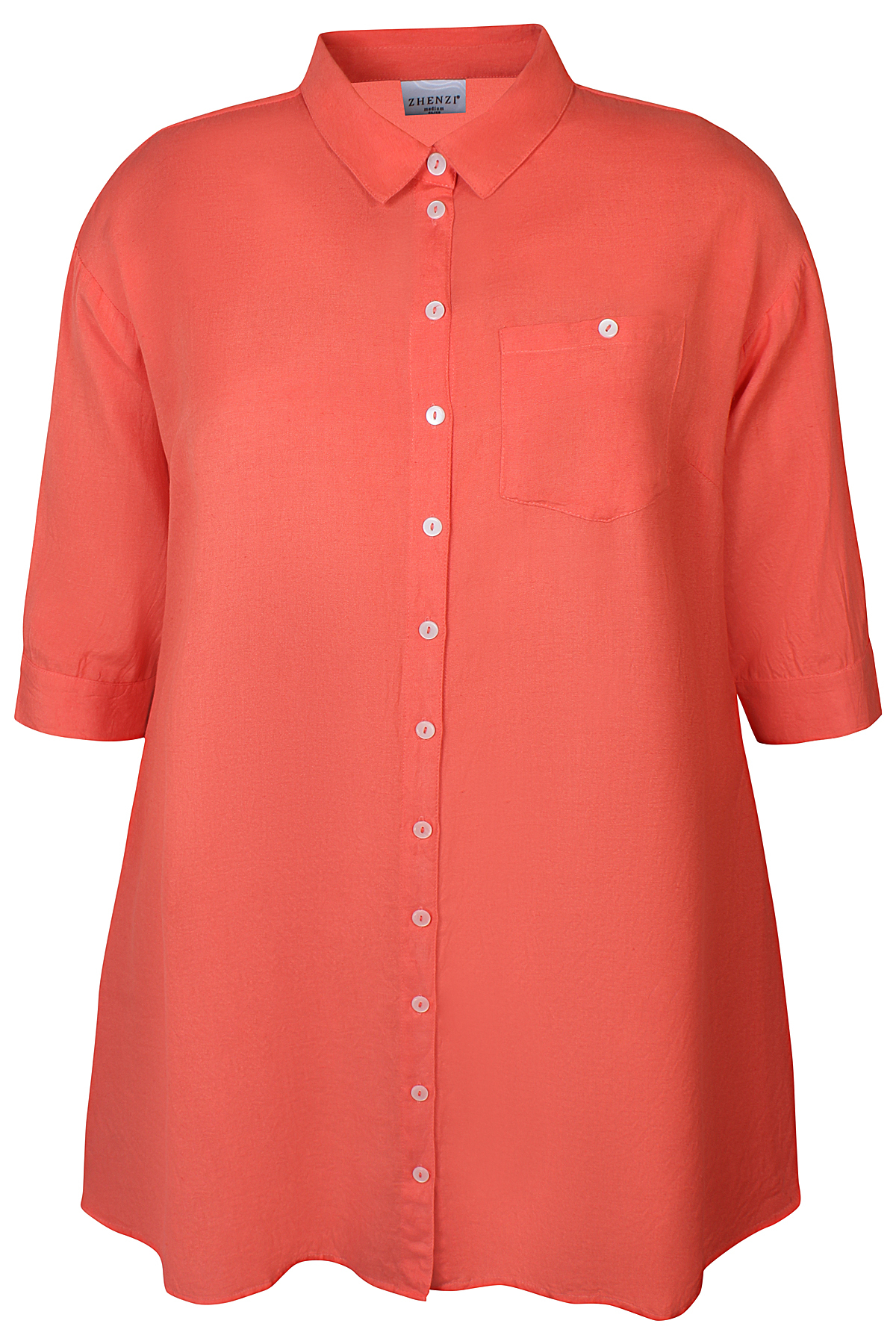 sale Zhenzi Hyla 795-Shirt 3/4 s5 - Coral poppy, M=46/48