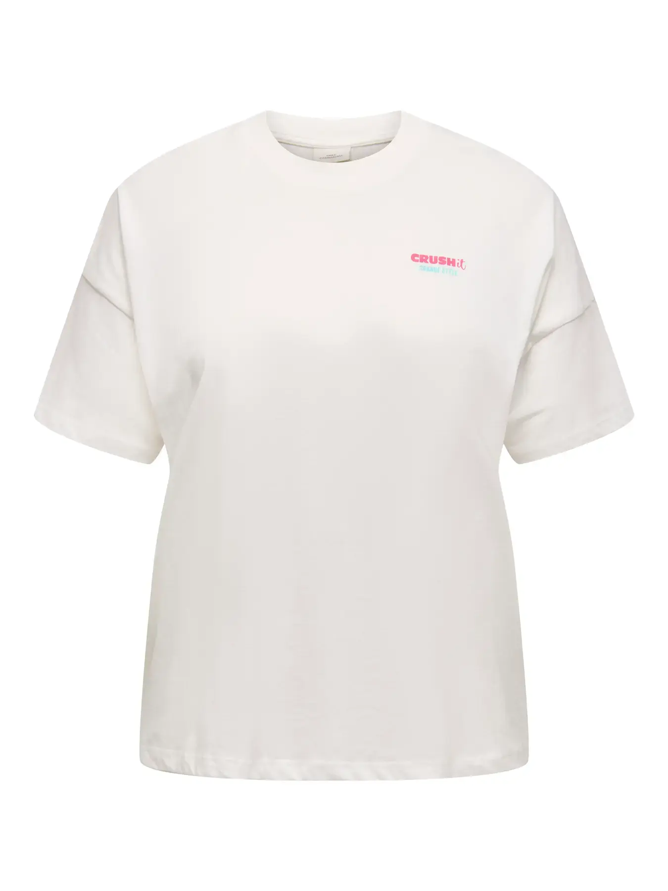 Only ck CARVIVVI LIFE S/S LOVELY TOP JRS f5 - Cloud Dancer Shiny orange, L-50/52