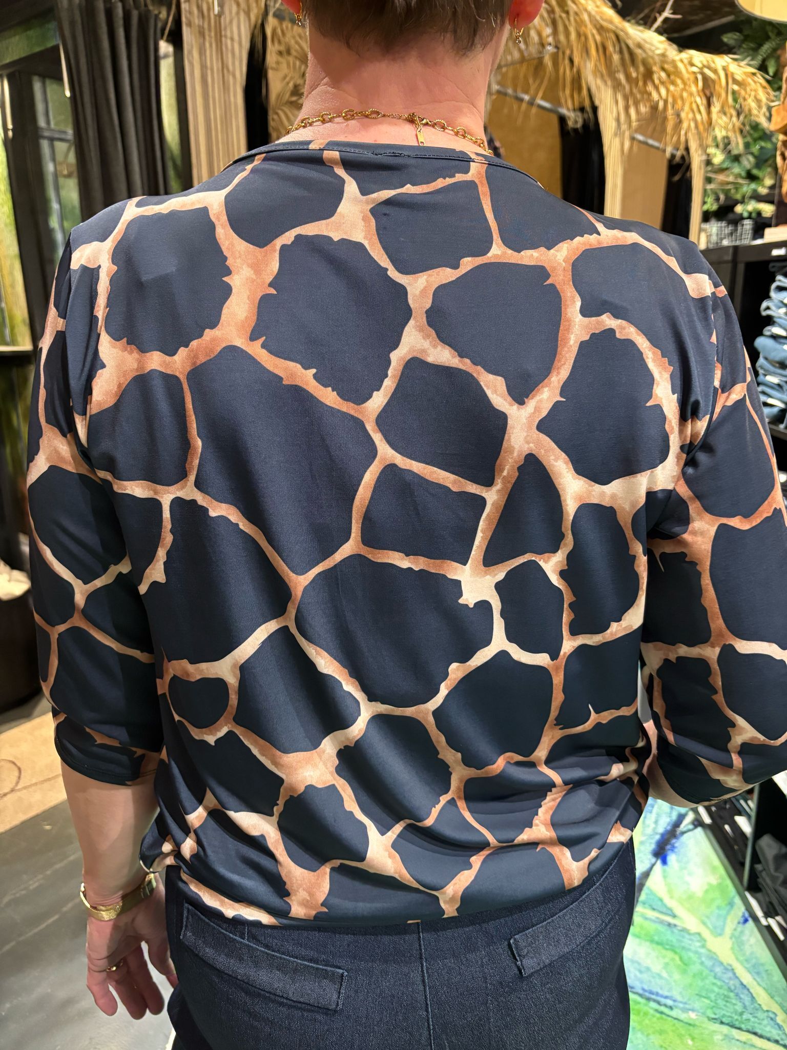 Iz naiz top 3418 blauw - L