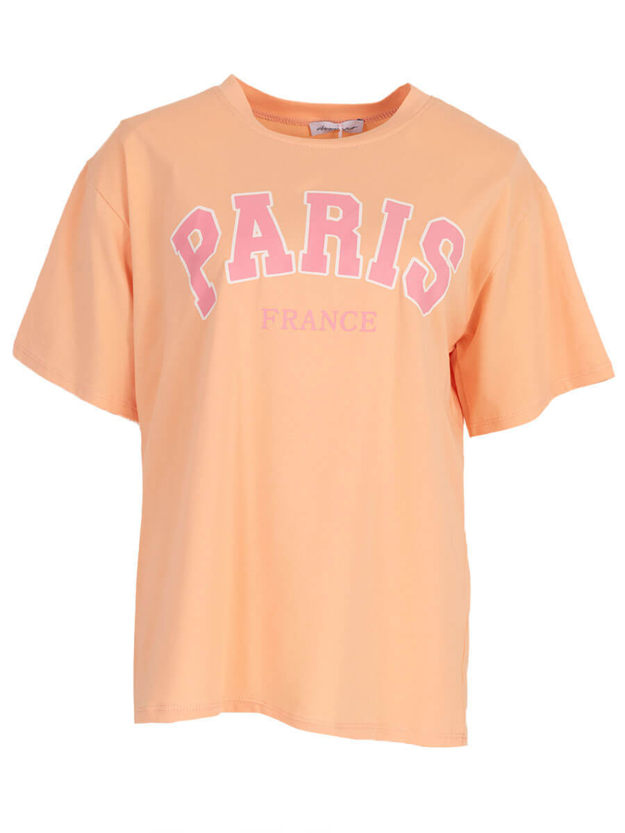 Azzurro T'shirt Paris Peach