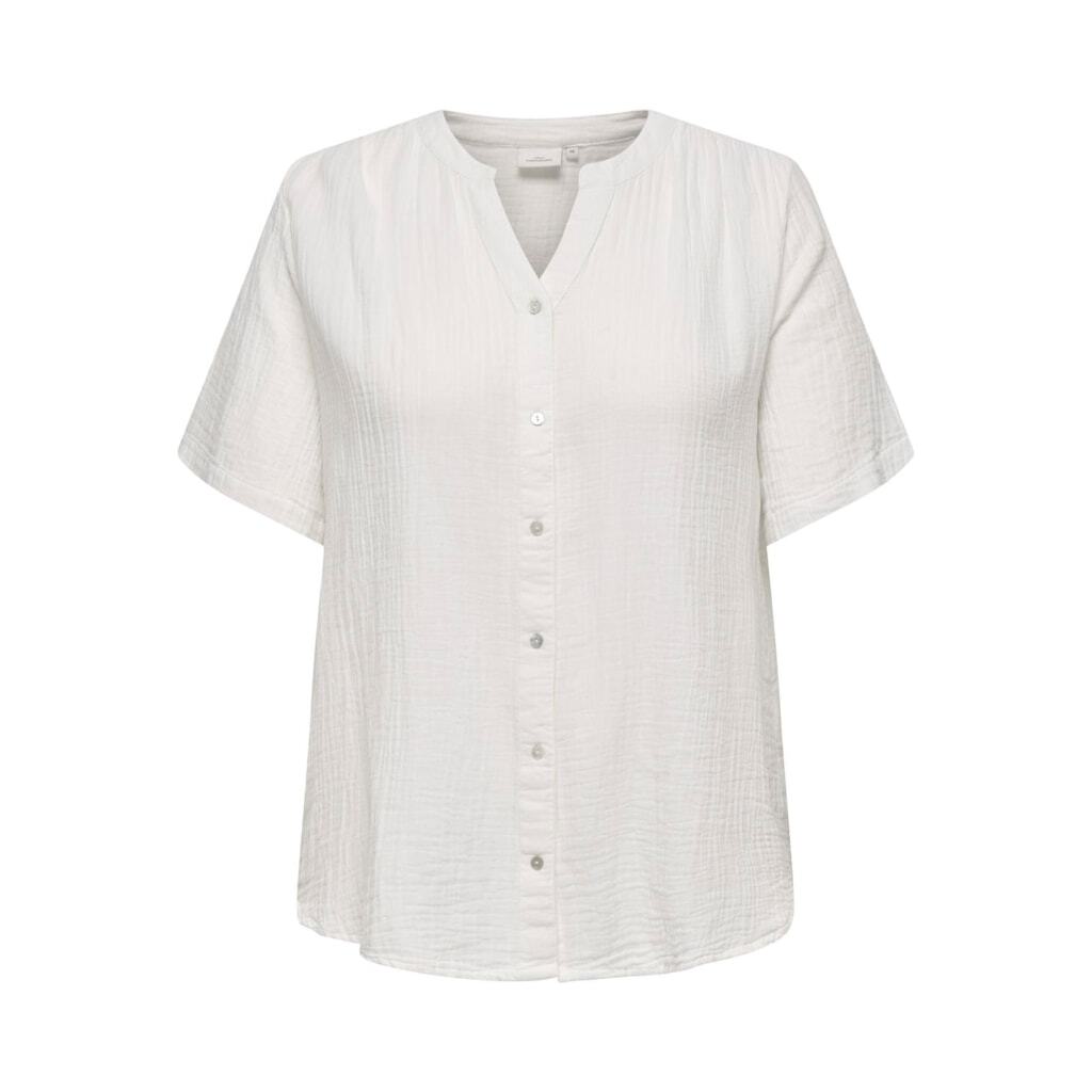 Only ck CARTHYRA LIFE S/S BUTTON TOP  WVN v5