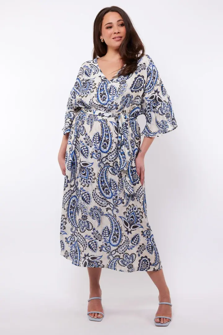 Exxcellent Seren dress z5 - Sand/Light Indigo, 44