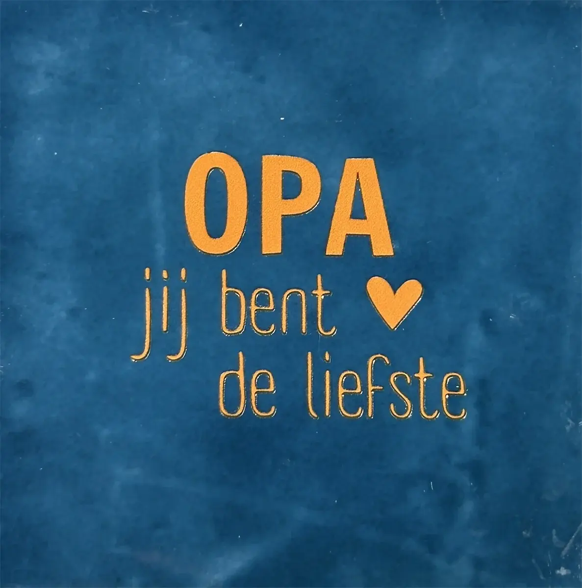 Tegeltje Opa donkerblauw