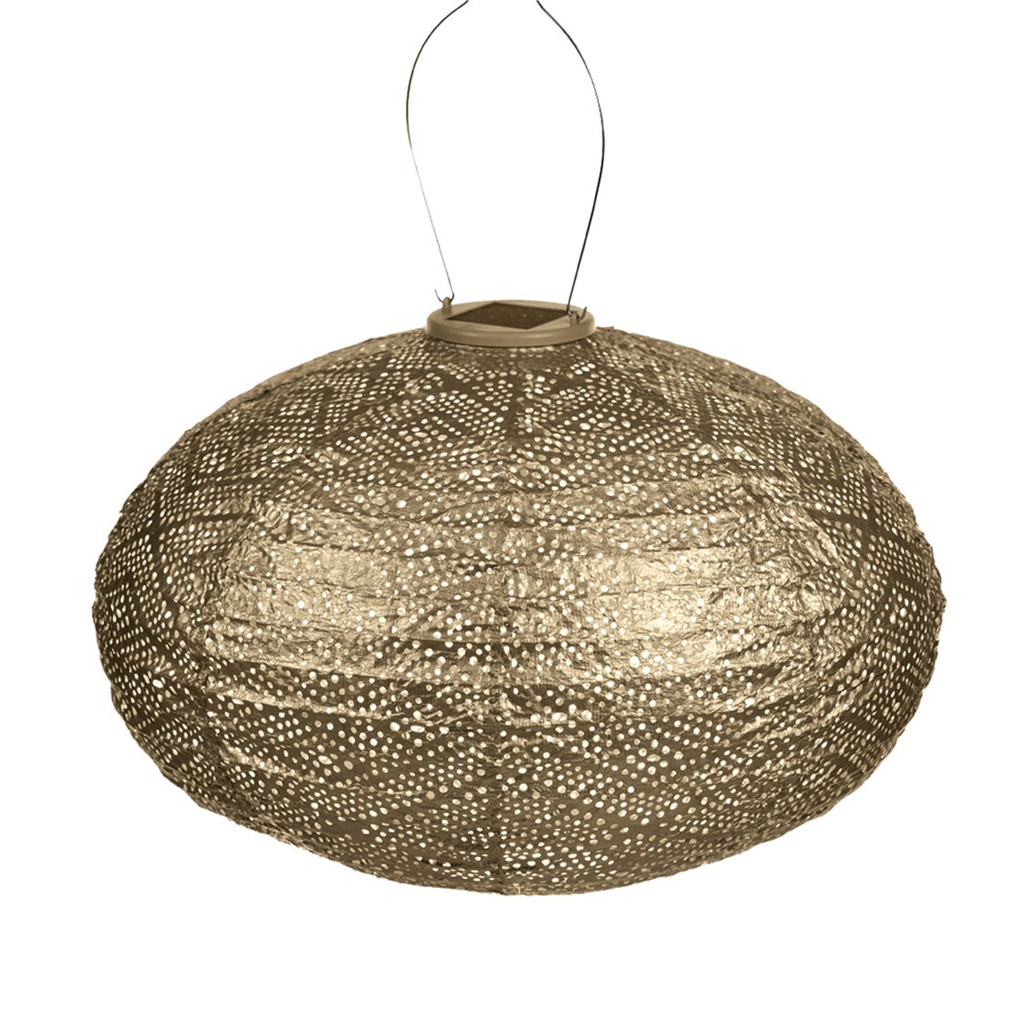 Lumiz Solarlampion Ikat Ovaal - 40 cm - Goud