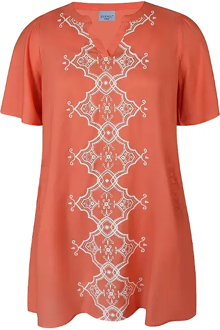 sale Zhenzi Gara 744-Tunic S/S s5 - Coral poppy, L=50/52