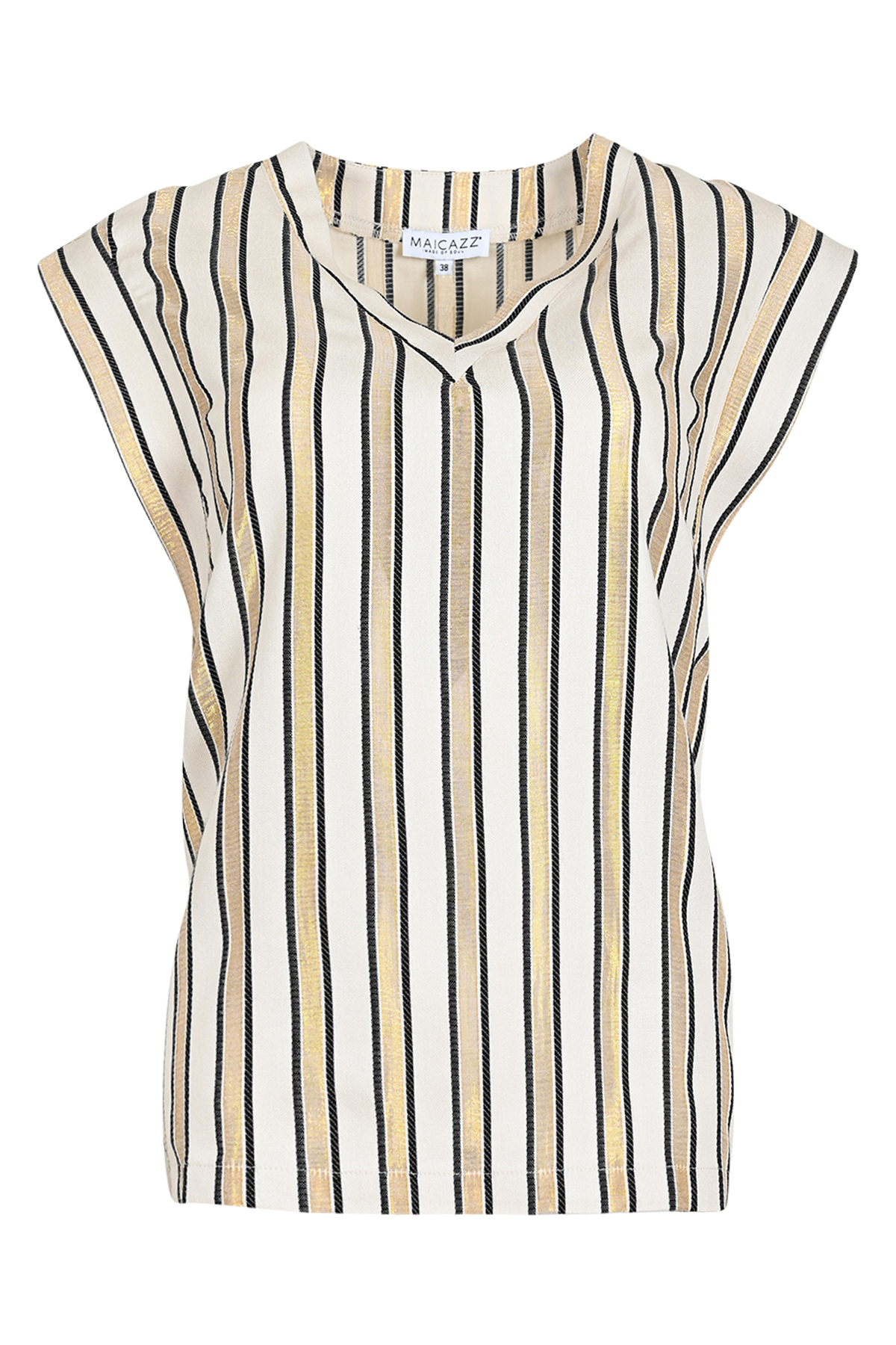 Maicazz NIORTE - Top z5 - Gold stripe, 40